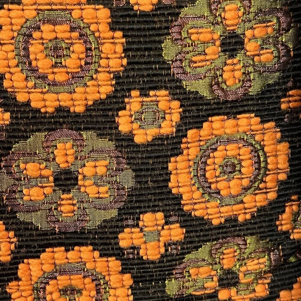 Sara Campbell Orange Floral Blazer Size 6 Retro Twee Phoebe Buffay Indie Art